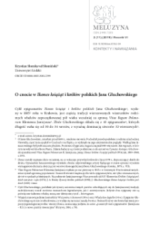 O cnocie w "Ikones książąt i kr&oacute;l&oacute;w polskich" Jana Głuchowskiego