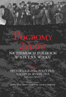 Pogromy w Polsce przeprowadzone przez regularne oddziały Wojska Polskiego (1918–1919) w świetle materiałów American Jewish Joint Distribution Committee