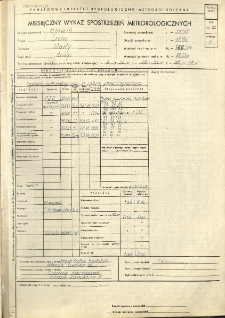 Miesięczny wykaz spostrzeżeń meteorologicznych. Luty 1955