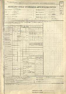 Miesięczny wykaz spostrzeżeń meteorologicznych. Grudzień 1955