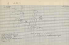 KZG, V 20 B D, plan archeologiczny wykopu (fragment)