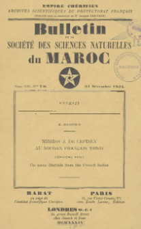 Mission J. De Lépiney au Soudan Français 1933-34 (Onzième Note) : On some Blattids from the French Sudan