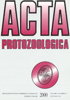 Acta Protozoologica, Vol. 39, Nr 3 (2000)