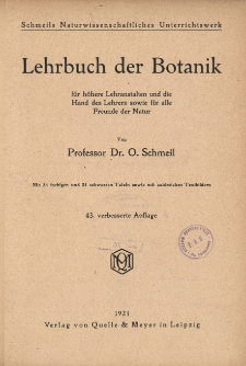 Lehrbuch der Botanik : für höhere Lehranstalten und die Hand des Lehrers sowie für alle Freunde der Natur