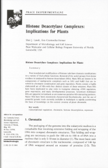 Histone Deacetylase Complexes: Implications for Plants