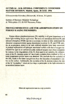 Udział pracowników ITME w konferencjach 1994 T.22 nr 2