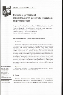 Monoclonal antibodies against isoprenoid compounds