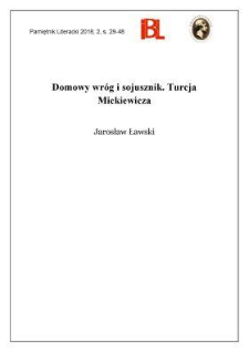 Domowy wr&oacute;g i sojusznik. Turcja Mickiewicza