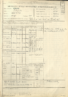Miesięczny wykaz spostrzeżeń meteorologicznych. Maj 1965
