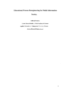 Educational process reengineering for Polish Information Society