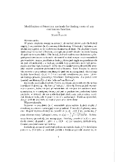 Modification of bisection methods for finding roots of any continuous function