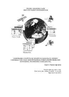 Gospodarka i instytucje oparte na badaniach, wiedzy i informatyce czasu rzeczywistego. Podstawowe problemy systemowe, techniczne i zarządzania