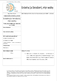 Grobelna (za Sieradzem), watermill
