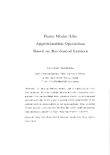 Fuzzy modal-like approximation operations based on residuated lattices