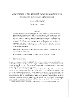 Convergence of the Gradient Sampling Algorithm for Nonsmooth Nonconvex Optimization