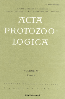 Acta Protozoologica, Vol. 25, Nr 2 (1986)