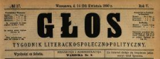 Głos : tygodnik literacko-społeczno-polityczny 1890 N.17
