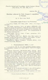 Blattidae collected by Prof. Gregory&rsquo;s expedition to Yunnan