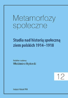 Zarys dziej&oacute;w społecznych ziem polskich 1914-1918 : Galicja