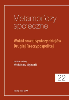 Wokół nowej syntezy dziejów Drugiej Rzeczypospolitej. Title pages, Contents