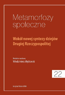 Wok&oacute;ł nowej syntezy dziej&oacute;w Drugiej Rzeczypospolitej. Title pages, Contents