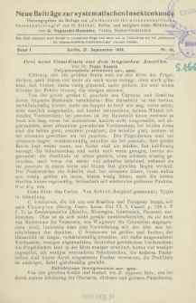 Drei neue Cassidinen aus dem tropischen Amerika