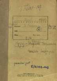 Zeszyty z badań gwarowych; E/6