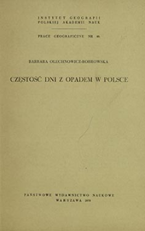 Częstość dni z opadem w Polsce = Frequency of days with precipitation in Poland = Častota dnej s osadkami v Pol'&scaron;e
