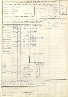 Miesięczny wykaz spostrzeżeń meteorologicznych. Grudzień 1969