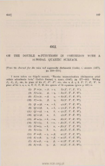 On the double &Theta;-functions in connexion with a 16-nodal quartic surface