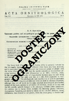 Taxonomic position and morphological peculiarities of the genus Pagophila