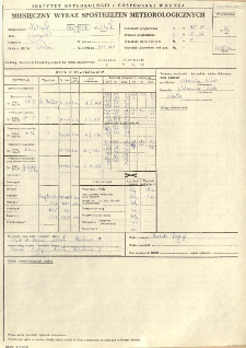 Miesięczny wykaz spostrzeżeń meteorologicznych. Sierpien 1982