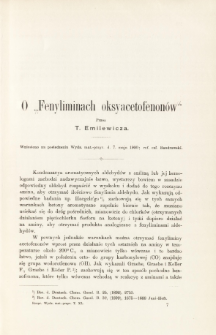 O fenyliminach oksyacetofen&oacute;w