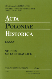 Poor and Abundant Diet in the Towns of Royal Prussia in the 17th Century