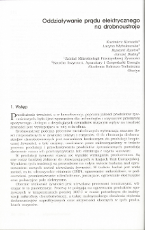 Oddziaływanie prądu elektrycznego na drobnoustroje