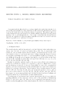 Routh-type L2 model reduction revisited