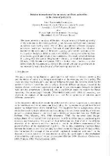 Decision Interactions of the monetary and fiscal authorites in the choice of Policy Mix.