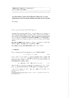 An alternating linearization bundle method for convex optimization and nonlinear multicommodity flow