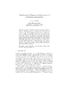 Multimaterial topology optimization of variational inequalities