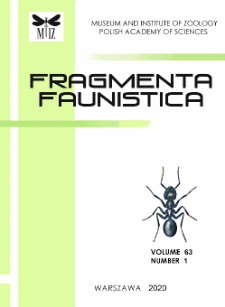 Fragmenta Faunistica vol. 63 no. 1 (2020) - contents