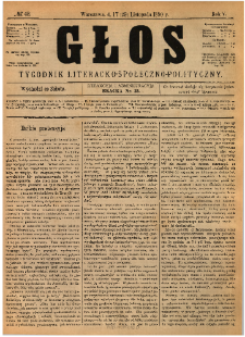 Głos : tygodnik literacko-społeczno-polityczny 1890 N.48