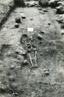 Grób 3-88, pochówek - szkielet we wkopie grobowym