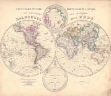 Neuer Atlas der ganzen Erde für die gebildeten Stände und für Schulen : fünfundzwanzig Karten mit Berücksichtigung der geographisch-statistischen Werke