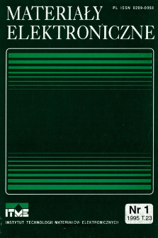 Spis treści 1995 T.23 nr 1 = Contents 1995 T.23 nr 1