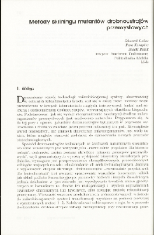 Screening methods of industrial strain mutants