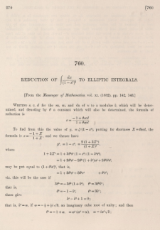 Reduction of∫ dx/(10x3)2/3 to elliptic integrals