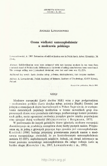 Estimation of self-fertilization rate in Polish larch
