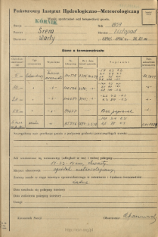 Wyniki pomiar&oacute;w temperatury gruntu. Listopad 1959