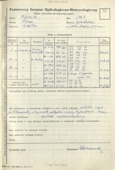 Wyniki pomiar&oacute;w temperatury gruntu. Grudzień 1967