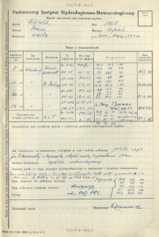 Wyniki pomiar&oacute;w temperatury gruntu. Styczeń 1968